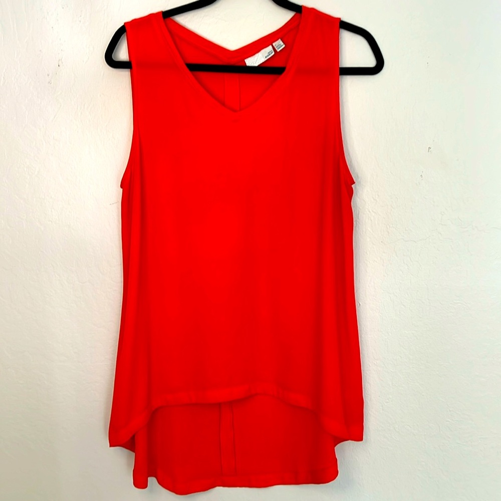 Long flowy orange tank top